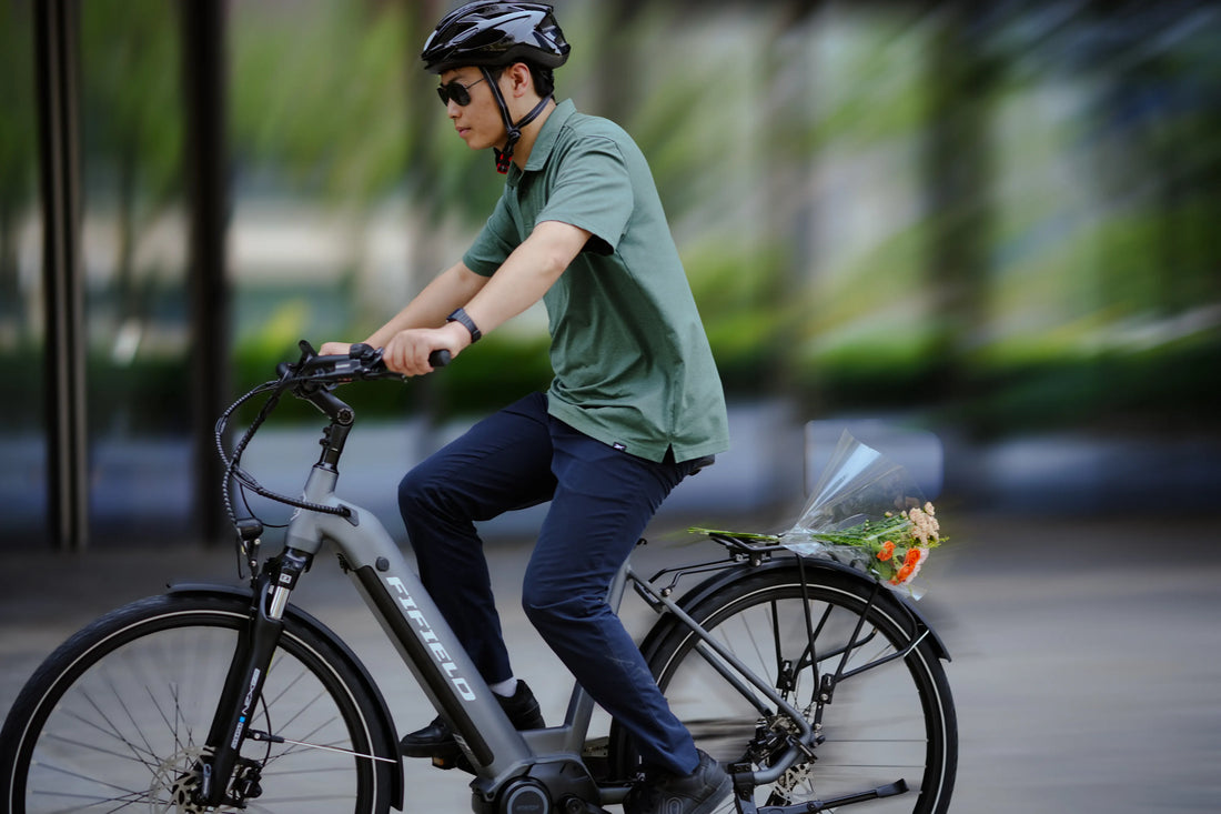 modern electric bicycle Freego City Flow A1 eBike, 3-Year and riding mode Gazelle Arroyo C5 Elite 2025
